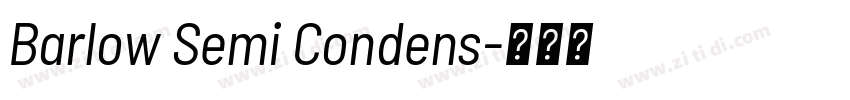 Barlow Semi Condens字体转换